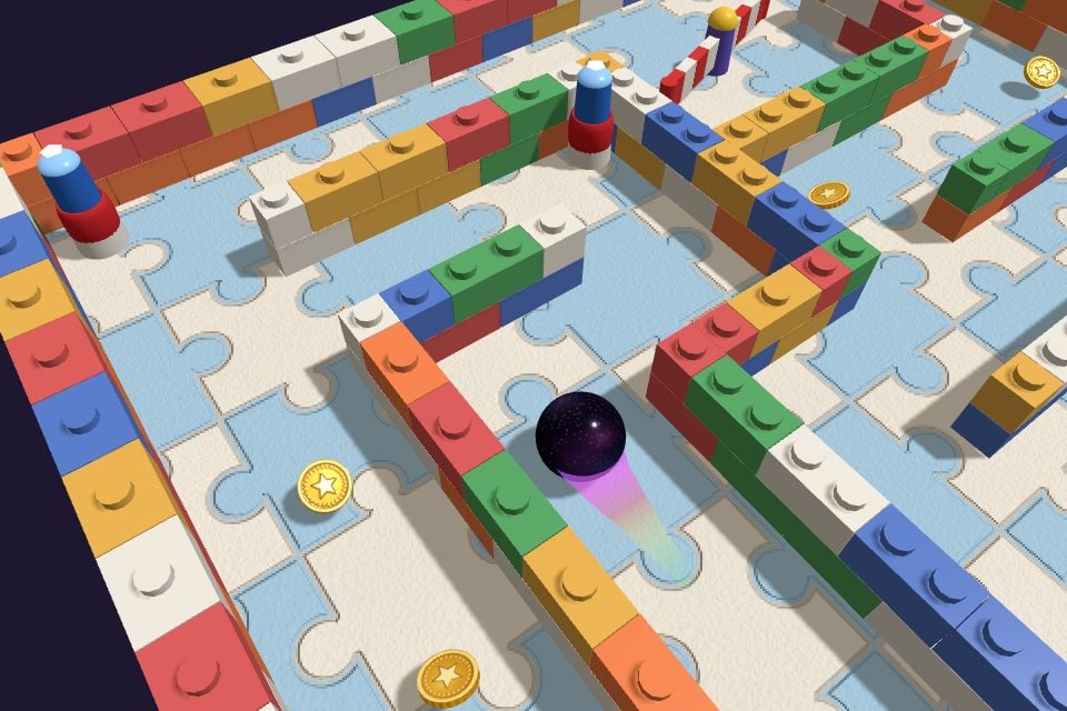 The Toy Box maze of plastic bricks